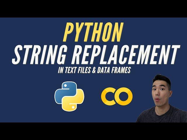 Python String Replacement in Text Files & Data Frames