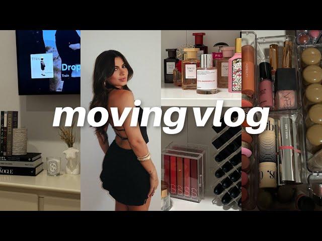 MOVING VLOG: decorating, vanity organization, furniture delivery — ep. 4