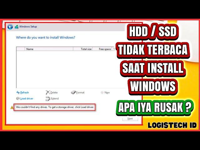 MENGATASI HARDISK TIDAK TERBACA SAAT INSTALL WINDOWS #RapidStorageTechnology