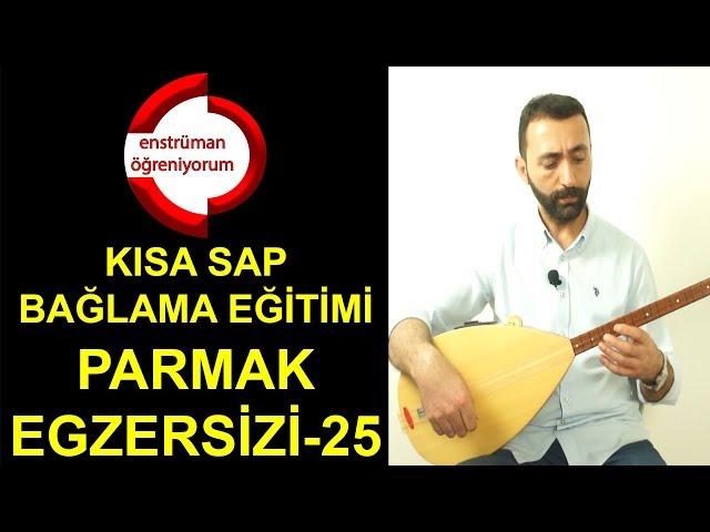 Kısa Sap Bağlama Egzersiz 25 (Teller Arasında Parmak Pratikleri) (English Subtitles)