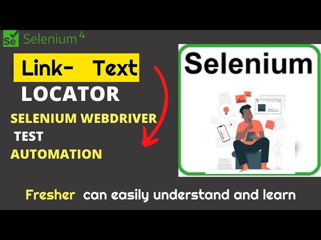 'Link Text' locator in selenium webdriver | Selenium Test automation training