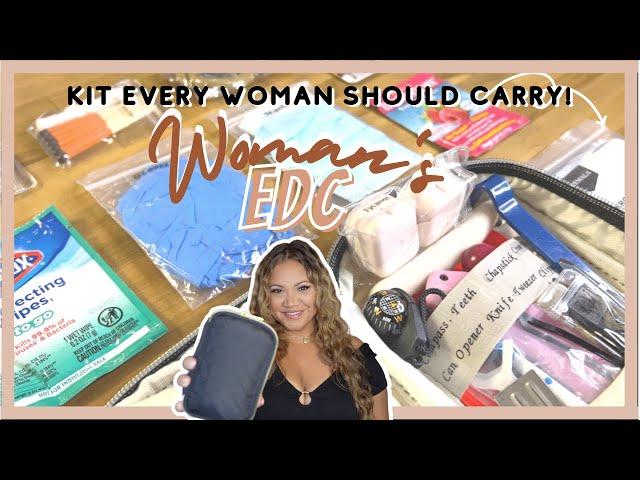 WOMANS PERSPECTIVE ON EDC POUCH | EVERYDAY CARRY EMERGENCY KIT 2022 | ALL AMAZON PRODUCTS WITH LINKS