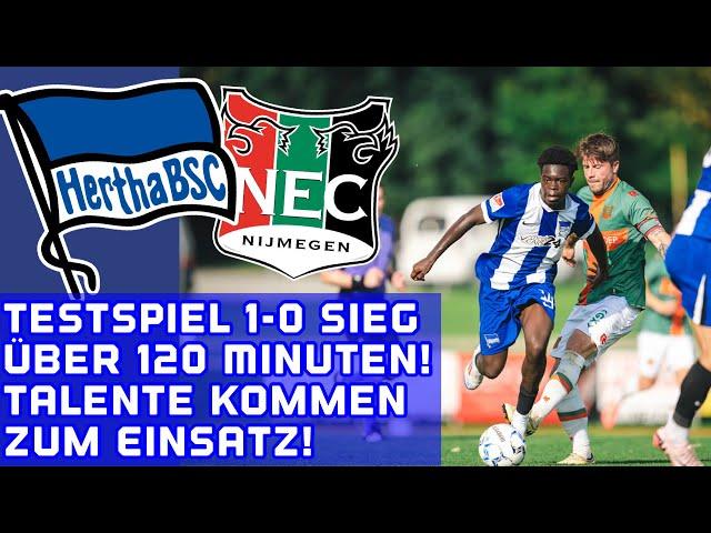 HERTHA BSC vs. FC NIJMEGEN 1-0 im Testspiel. Ohne REESE, SESSA, CUISANCE. Mit Lum & Oli Rölke!