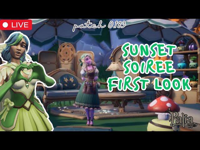 {VOD} Sunset Soiree (Patch 0.183) FIRST LOOK!  Palia [[ DROPS activated on TWITCH ONLY ]]