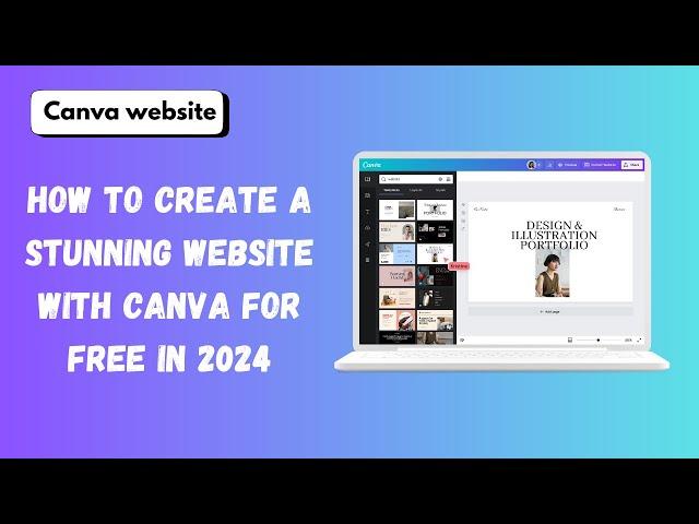 How to Create a Stunning Website with Canva for Free in 2024! #websitedesign