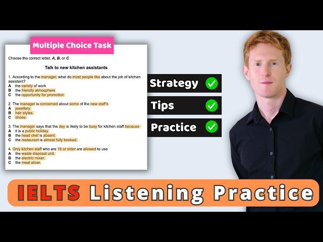 IELTS Listening | Best Strategy for Multiple Choice Questions