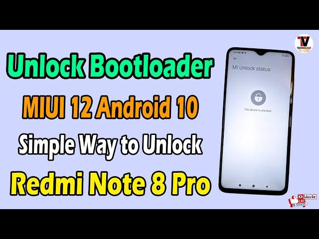 How to Unlock Bootloader of Redmi Note 8 Pro | MIUI 12 Method | 100% Safe Method |