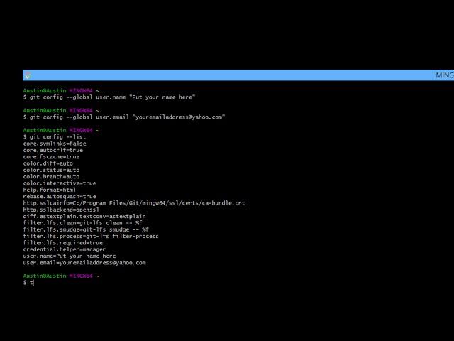 How to Clear Screen and Exit in Git Bash. [HD]