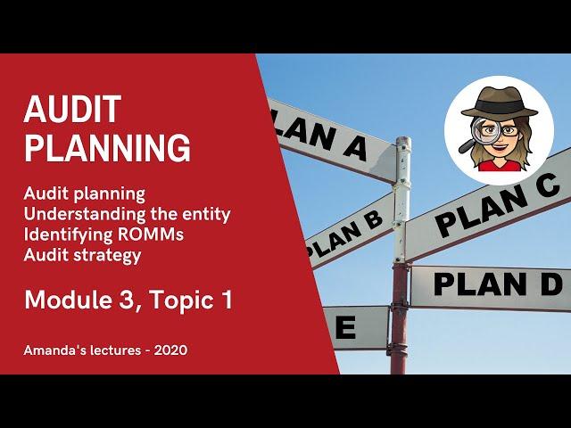 2020 audit lectures - Module 3, Topic 1 - Understanding the client and introduction to risk