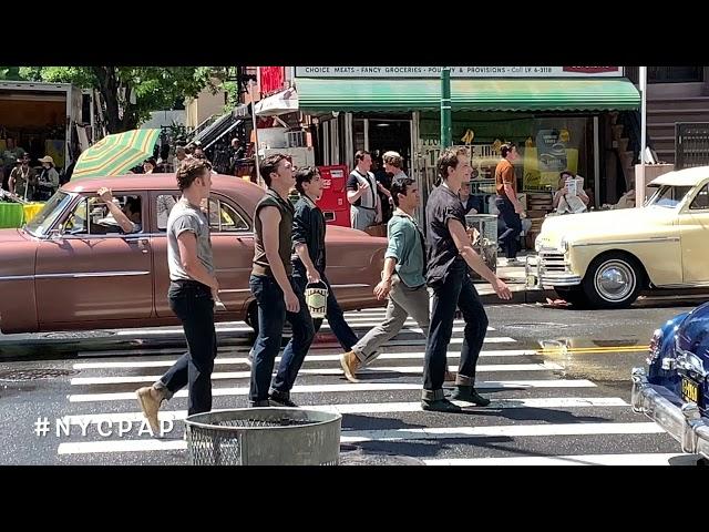 Steven Spielberg's west side story films re-shoots in New York City