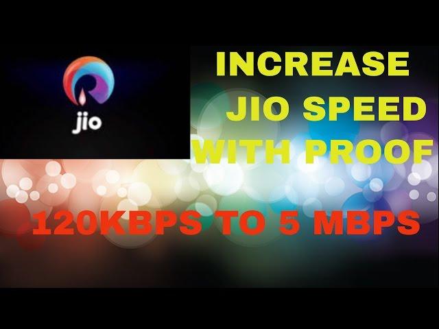 Remove jio speed limit after 1 GB ,increase upto 5 Mbps from 128 Kbps 100℅  with proof