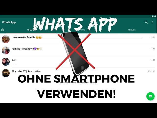 WhatsApp OHNE Smartphone verwenden