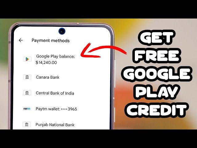 how to get free unlimited google play credit ?