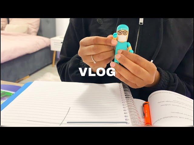 Aesthetic STUDY VLOG, watch me struggle through a 10h study day, medical school, finals