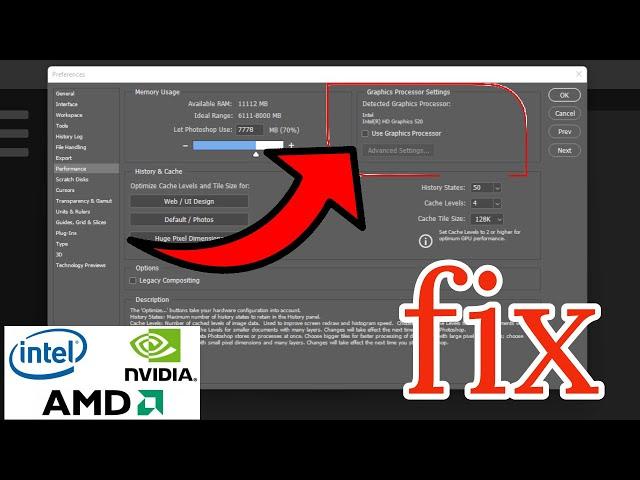 Your Graphics Processor Is Incompatible Photoshop 2022