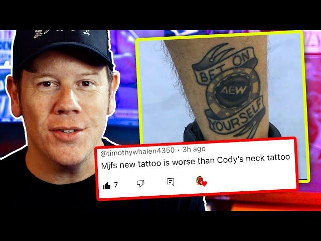 let's talk about mjf's tattoo. Reacting to AEW Double Or Nothing HOT TAKES