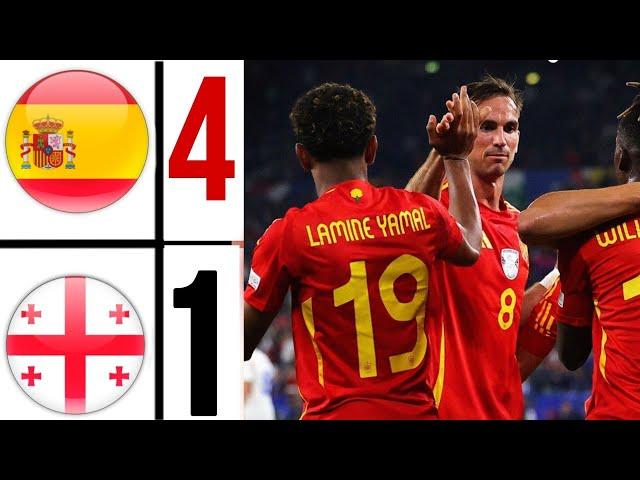 Spain vs Georgia (4-1) Highlights EURO 2024 