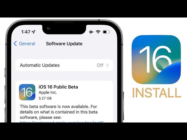 iOS 16 Public Beta Released - How to Install!