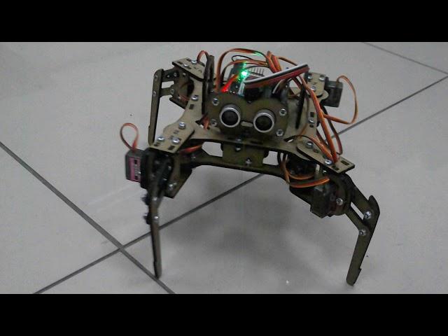 Робот паук Ардуино. TEST платформа «QUADRUPED» (iarduino)