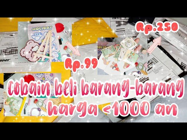 Shopee Haul Barang-Barang Termurah || Banyak yang Rp.99 || Le Studies