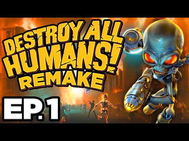  ALIENS HAVE INVADED EARTH!!! - Destroy All Humans! Remake Ep.1 (Gameplay / Let's Play)