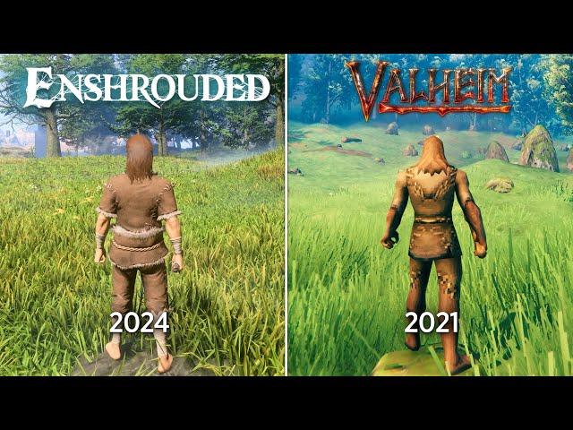 Valheim vs Enshrouded - Physics and Details Comparison