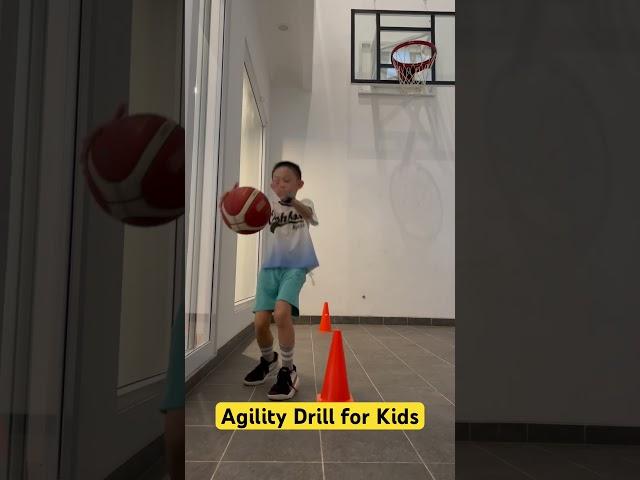 Agility Drill to Improve Explosive Power in Basketball for 8 Years Old Kids