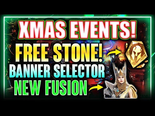 CHRISTMAS EVENT & REWARDS - New Fusion, Free Soulstone, Banner Selector & More ⁂ Watcher of Realms