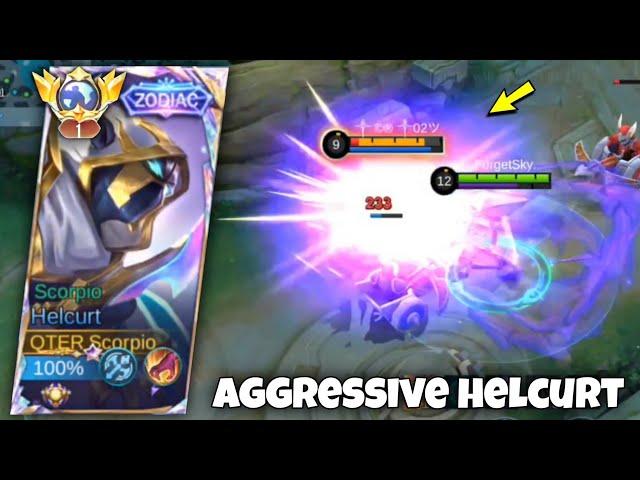 TOP GLOBAL HELCURT PERFECT & SUPER AGGRESSIVE GAMEPLAY!!  ( BEST BUILD 2024 ) MLBB