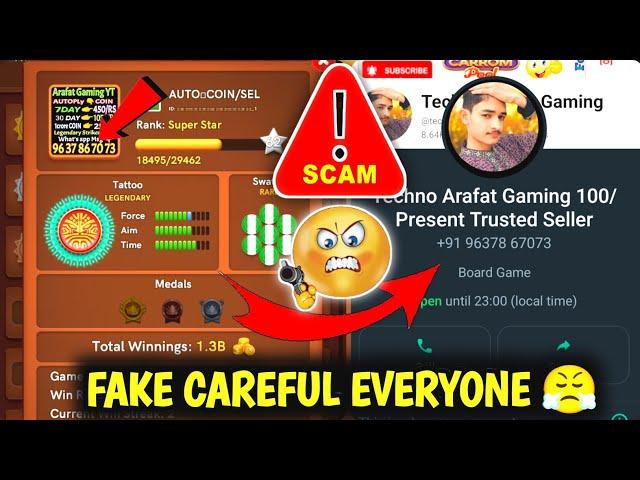 Carrom pool scam*mer  | Be careful everyone 