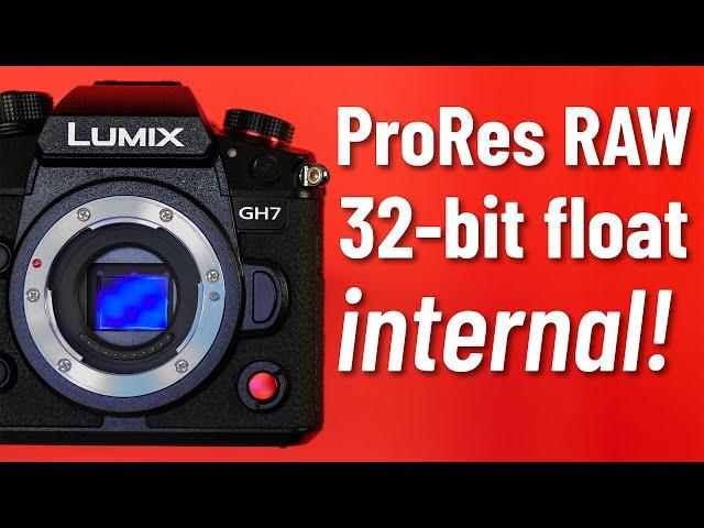 LUMIX GH7 — Internal ProRes RAW, 32-bit Float audio, and PDAF!