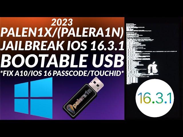 Palen1x USB Jailbreak iOS 16.3.1 Windows PC | Palera1n Windows PC | Palera1n USB Windows PC | 2023