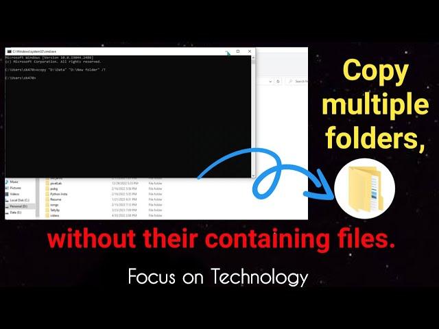 Copy folders without its files easily, multiple folders copy without files, Focus on Technology