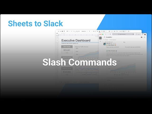 Sheets to Slack: Slash Commands