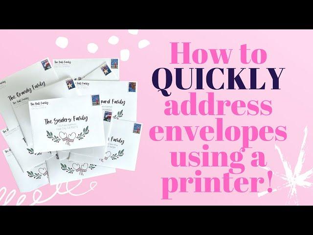 The Easiest (& Fastest) Way to Address Envelopes!