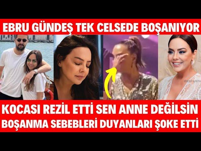 Ebru Gündeş Boşanıyor Yuva Yıkanın Yuvası Olmaz Murat Osman Özdemir ile Yollarını Ayırdı