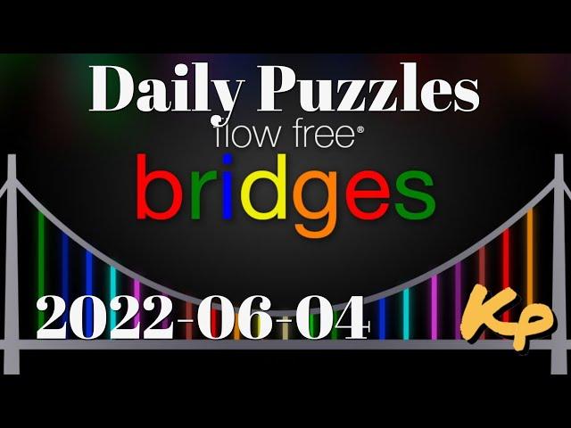 Flow Free Bridges - Daily Puzzles - 2022-06-04 - June 4th 2022