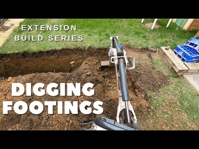 Extension build series- Digging footings