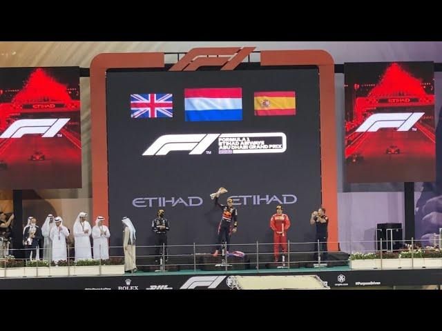 Max Verstappen won F1 Abu Dhabi Grand Prix | Podium Ceremony