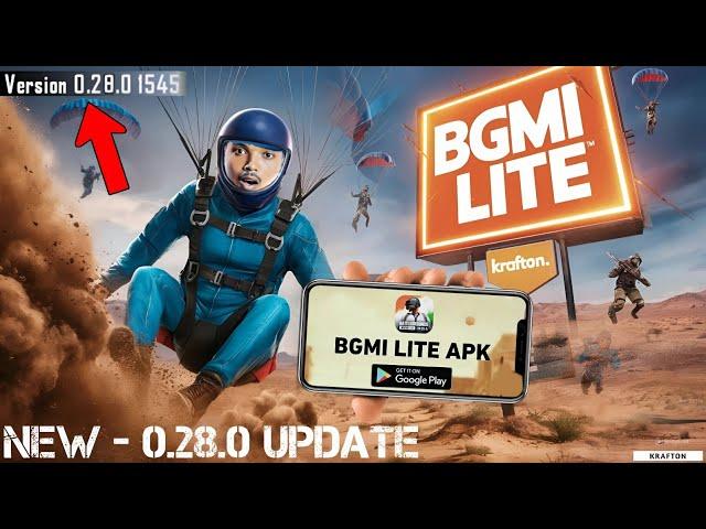 FINNALLY  BGMI LITE OFFICIAL LAUNCH  | PUBG LITE NEW UPDATE 0.28.0 | PUBG LITE COMEBACK IN INDIA |