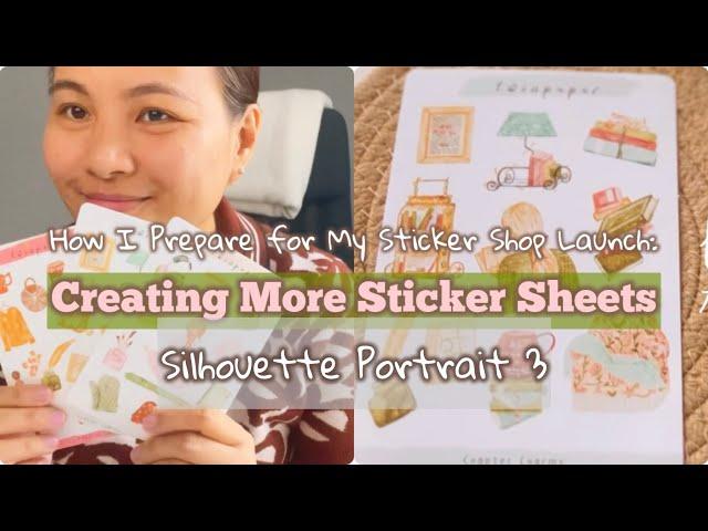 Studio Vlog: Preparing for Sticker Shop Launch: Creating New Sticker Sheets Behind the Scenes