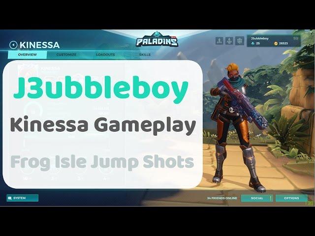 [Paladins] Kinessa Gameplay  - Jump Shots on Frog Isle (Full Game)