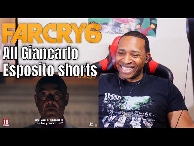 Far Cry 6 - All Giancarlo Esposito Shorts REACTION | DaVinci REACTS