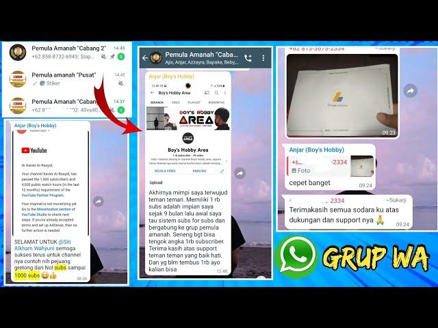 Grup WA Youtuber Pemula 2022 - Kita bantu dari Pemula sampai Monetisasi !