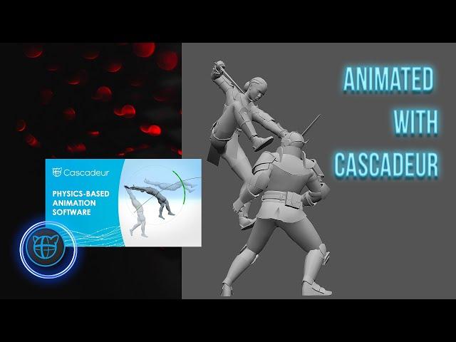 Animated with Cascadeur (моя практика в этой программе)