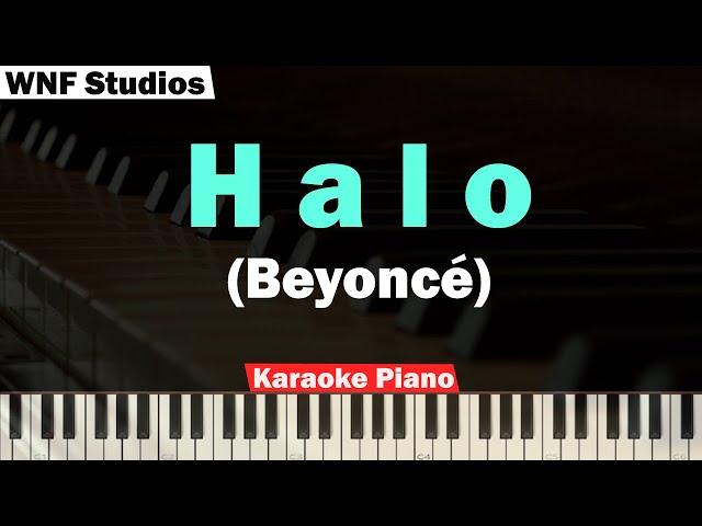 Beyoncé - Halo Karaoke Piano SLOWER VERSION