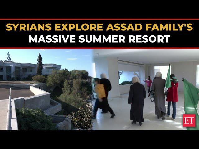 Syrian civilians break into Assad's massive summer resort for first time