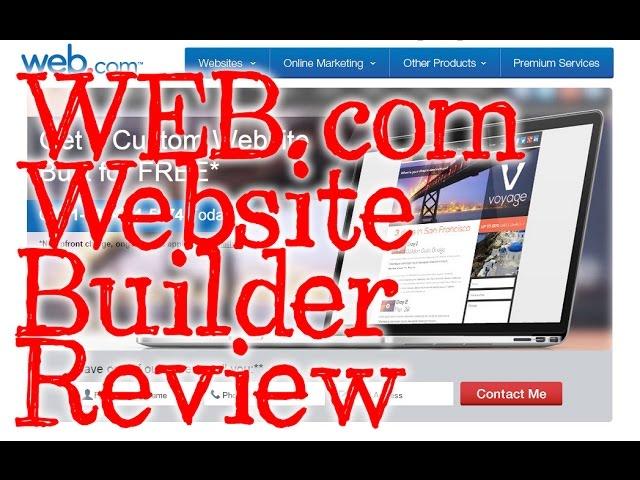 Web.com Website Builder - Do It Yourself - REVIEW and Walkthrough