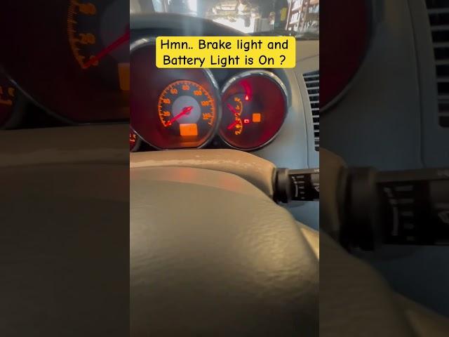 Brake light and Battery light is on what could it be ?  #shorts #youtubeshorts #tips