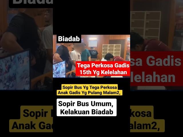 PEMERKOSAAN, SOPIR BUS UMUM TEGA PERKAOS MALAM2 GADIS 15TH YG KELELAHAN SENDIRIAN #viral #shorts